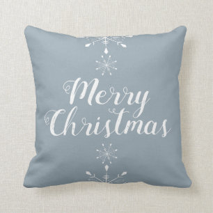 Gelukkig kerstfeest! Snowflake Pillow Kussen