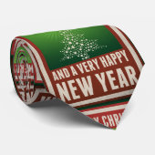 Gelukkig kerstfeest stropdas (Opgerold)