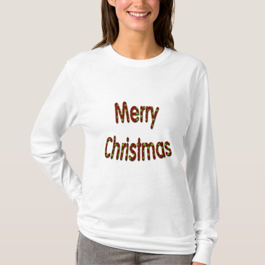 Gelukkig kerstfeest t-shirt (Voorkant)