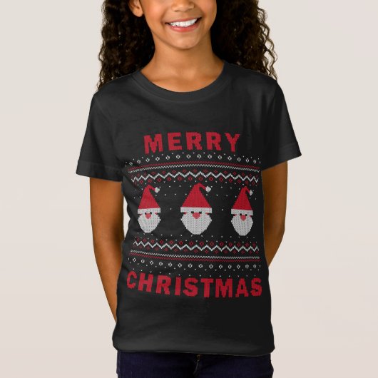 Gelukkig kerstfeest t-shirt (Voorkant)