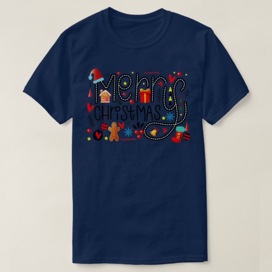Gelukkig kerstfeest t-shirt (Design voorkant)