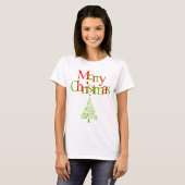 Gelukkig kerstfeest t-shirt (Voorkant volledig)