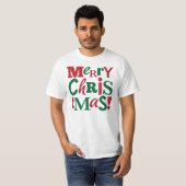 Gelukkig kerstfeest t-shirt (Voorkant volledig)