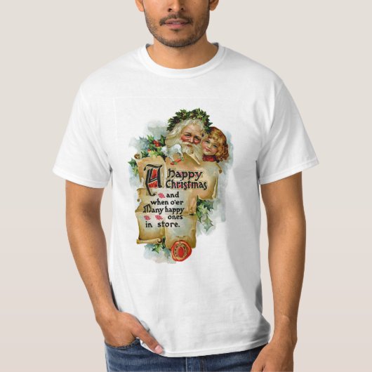 Gelukkig kerstfeest t-shirt (Voorkant)