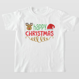 Gelukkig kerstfeest t-shirt