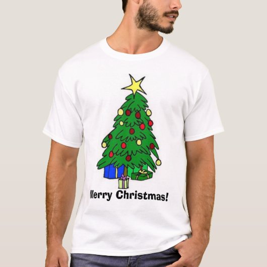Gelukkig kerstfeest t-shirt (Voorkant)