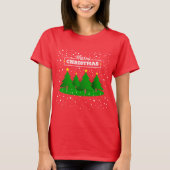 Gelukkig kerstfeest t-shirt (Voorkant)