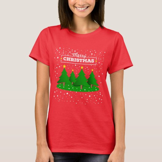 Gelukkig kerstfeest t-shirt (Voorkant)