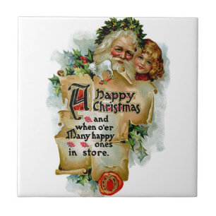 Gelukkig kerstfeest tegeltje