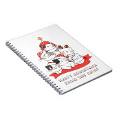 Gelukkig kerstfeest van de katten notitieboek (Rechterzijde)