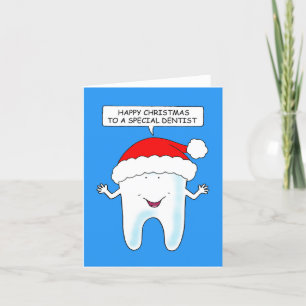 Gelukkig kerstfeest voor de Dentist Talking Tooth Feestdagen Kaart
