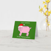 Gelukkig kerstfeest voor onze financieel adviseur kaart (Gele Bloem)