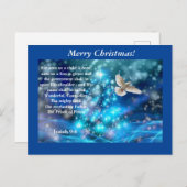 Gelukkig kerstfeest! Zijn naam wordt... Briefkaart (Voorkant / Achterkant)