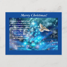 Gelukkig kerstfeest! Zijn naam wordt... Briefkaart