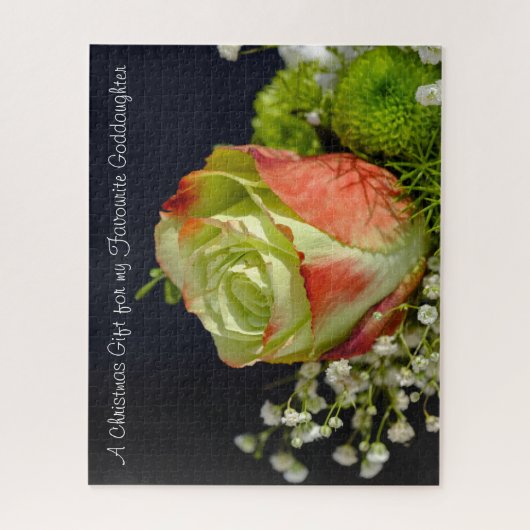 Gelukkig kerstkleindochter. legpuzzel (Verticaal)