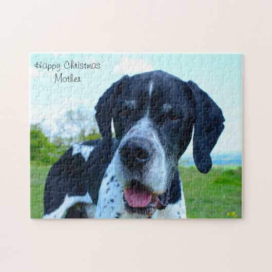 Gelukkig kerstmama. legpuzzel (Horizontaal)