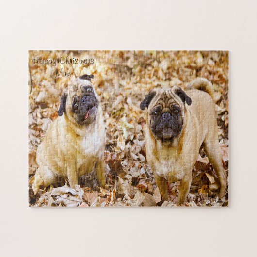 Gelukkig kerstmama. legpuzzel (Horizontaal)