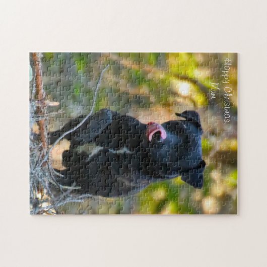 Gelukkig kerstmama. legpuzzel (Horizontaal)