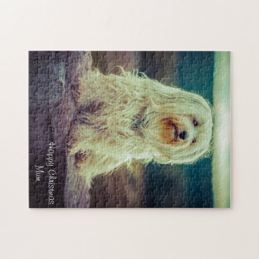 Gelukkig kerstmama. legpuzzel (Horizontaal)