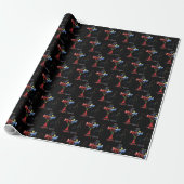 Gelukkig Kerstmis blak Cadeaupapier (Uitgerold)