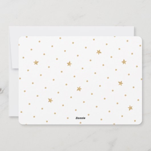 Gelukkig Kerstmis Minimalistisch Goud Modern Foto Feestdagenkaart (Achterkant)