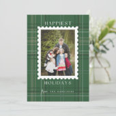 Gelukkig Kerstmis Schotland Kerst Foto Kaart (Staand voorkant)