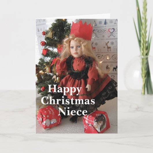 Gelukkig kerstnichtje feestdagen kaart (Voorkant)