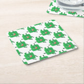 gelukkig ketupat kartonnen onderzetters (Schuin)