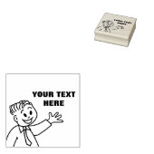 Gelukkig kind rubberstempel (Gestempeld)