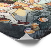 Gelukkig kinderkamer tafereel poster (Hoek)