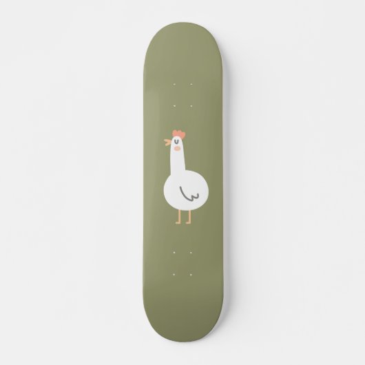 Gelukkig Kip Persoonlijk Skateboard (Voorkant)