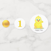Gelukkig Kip Tafelconfetti Confetti (Achterkanten)