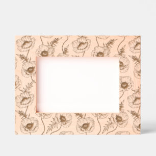 Gelukkig Klaproos Wijnstok Gegraveerd Houten Frame