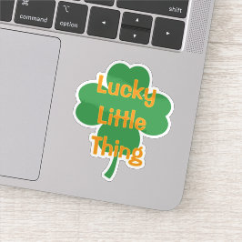 Gelukkig Klein Ding 4-Bladige Klaver St. Patrick's Sticker