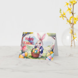 Gelukkig klein konijn 1, Pasen Kaart