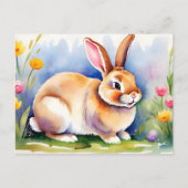 Gelukkig klein konijn 2, Pasen Briefkaart (Voorkant)