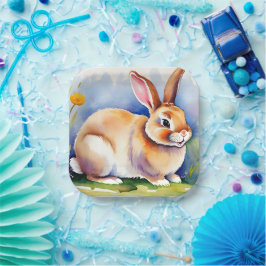 Gelukkig klein konijn 2, Pasen Papieren Bordje