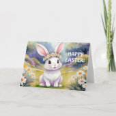 Gelukkig klein konijntje 2, Pasen Kaart (Voorkant)