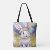 Gelukkig klein konijntje 2, Pasen Tote Bag (Achterkant)