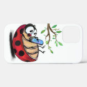 Gelukkig Kleine Ladybug met Telefoon - Cartoon Tek Case-Mate iPhone Case (Achterkant (horizontaal))
