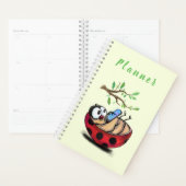 Gelukkig Kleine Ladybug met Telefoon - Cartoon Tek Planner (Display)