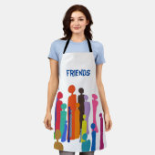 Gelukkig Kleurrijk Mensen Schort