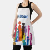 Gelukkig Kleurrijk Mensen Schort