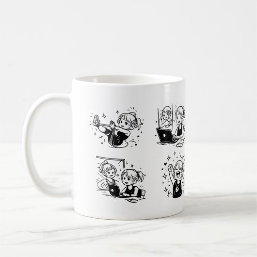 gelukkig koffiemok (Links)