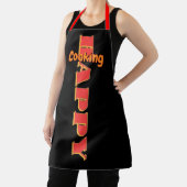 Gelukkig Koken Rode Zwarte Chef Schort (Insitu)