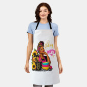 Gelukkig Koken Schort (Gedragen)