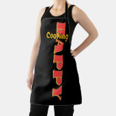 Gelukkig Koken Zwarte Chef Schort (Insitu)