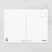 Gelukkig konijn met cake | briefkaart (Achterkant)