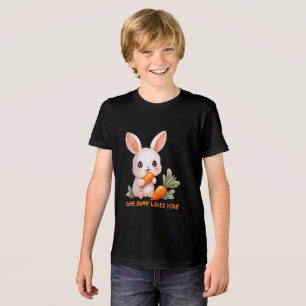 Gelukkig Konijn met Wortel Tri-Blend Shirt