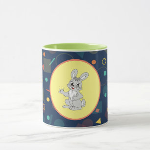 Gelukkig Konijn Pastel Mok - Cute Konijn Keramiek